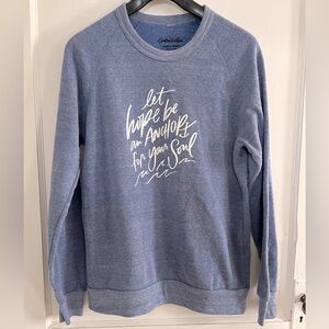 Soft blue crew neck